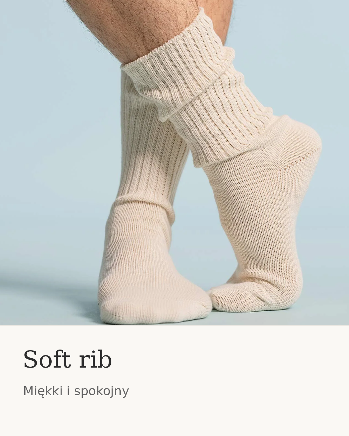 Męskie skarpety bawełniane miękki rib